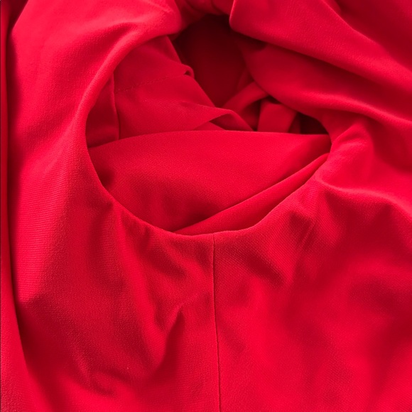 Lauren Ralph Lauren Deep Red Cowl Neck Sheath Dress Size 10P - Picture 7 of 9